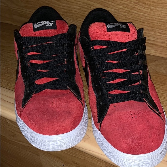 nike sb blazer low red